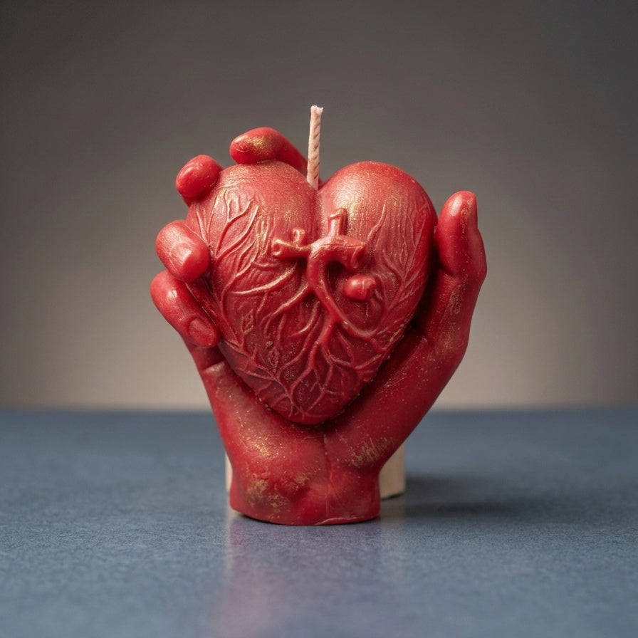 Golden Heart Embrace – Luxury Soy Wax Candle